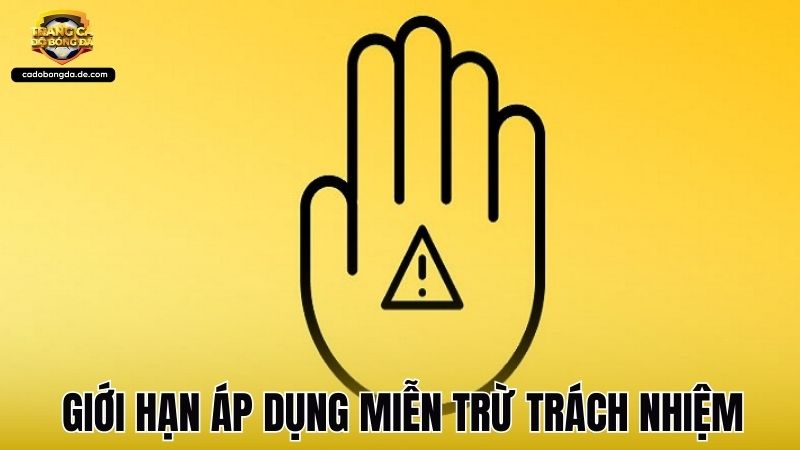 Giới hạn áp dụng miễn trừ trách nhiệm tại trang